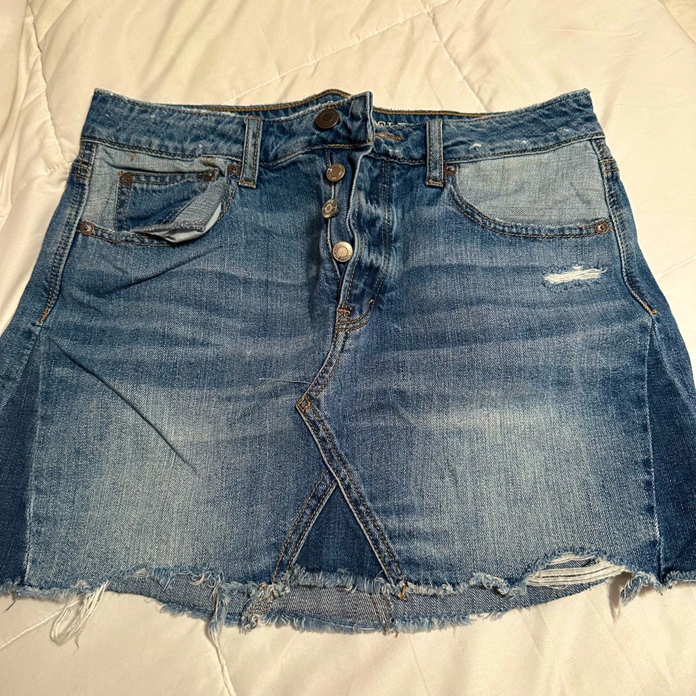 American eagle jean skirt